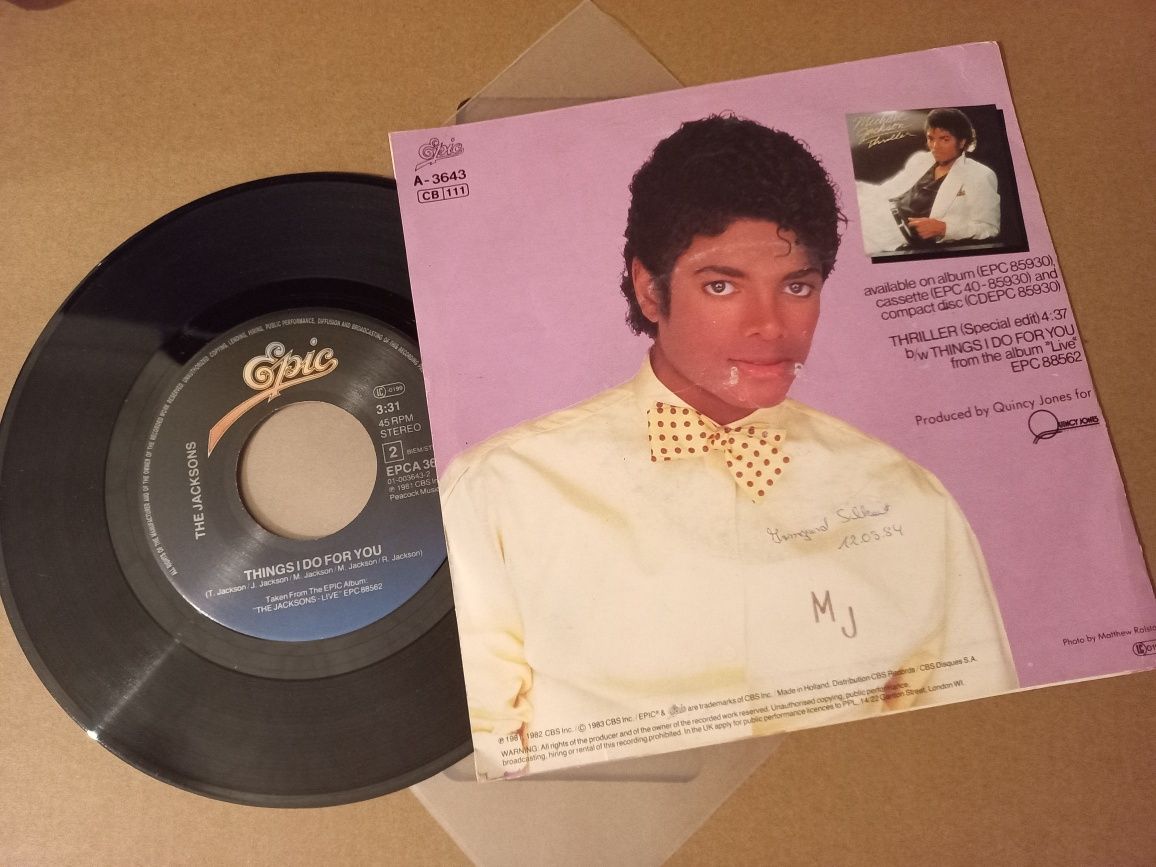 Michael Jackson – Thriller (Special Edit) Vinyl, 7", 45 RPM, Single