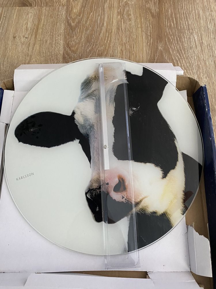 Zegar duży na ściane bez cyfr karlsson cow wall clock