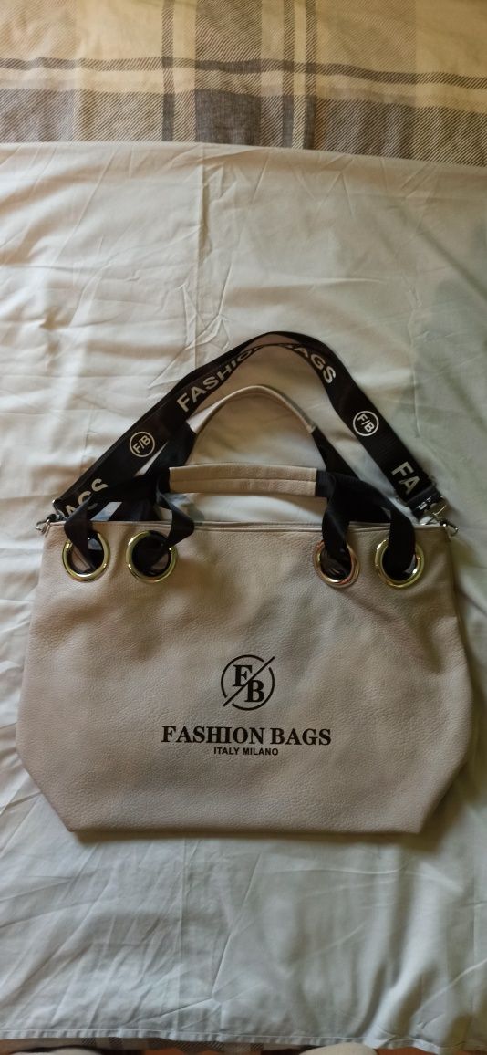 Beżowa Damska Torebka Fashion Bags Italy Milano
