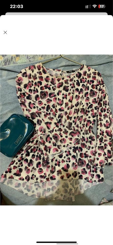 нарядная блуза леопард