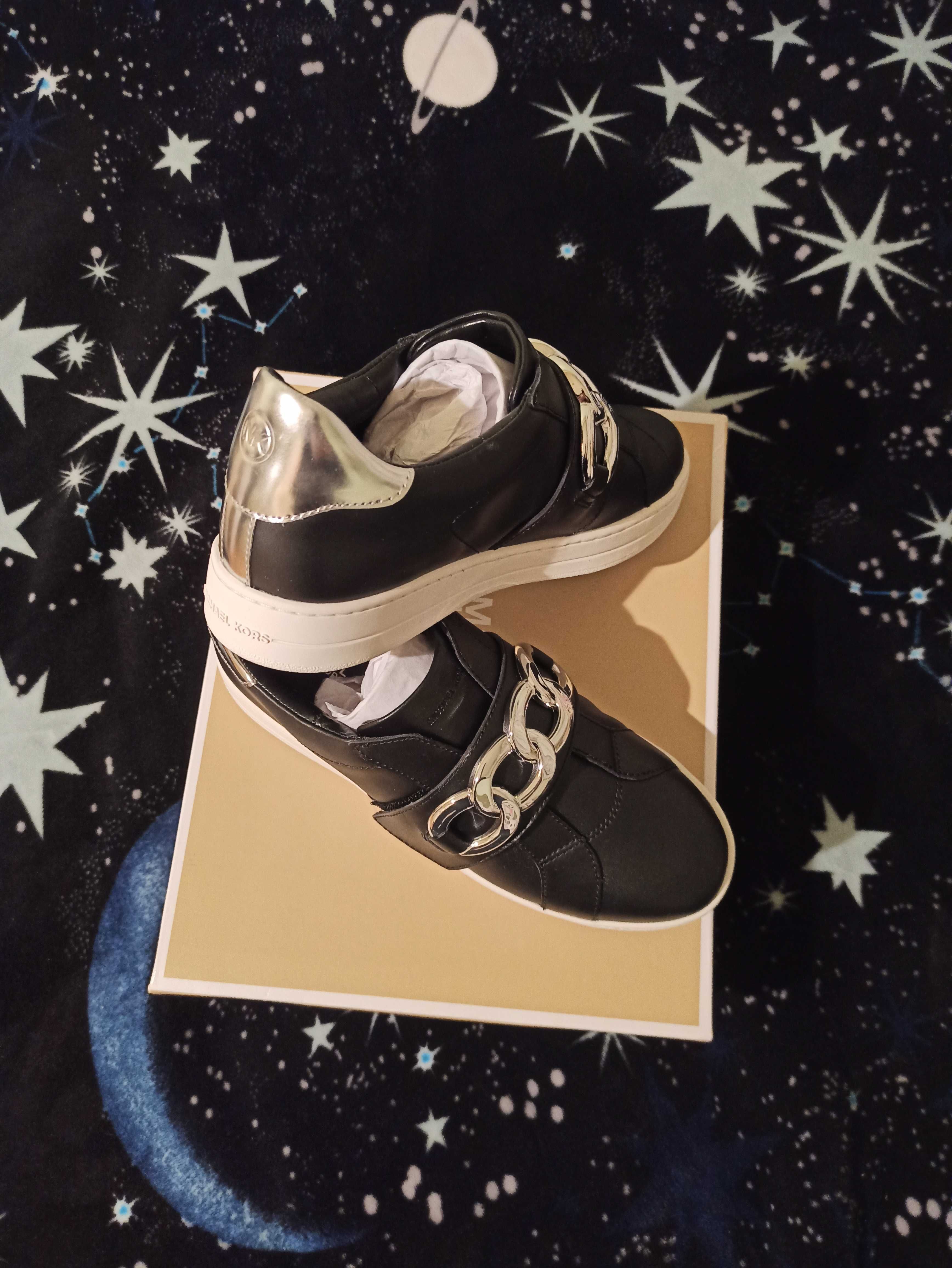 Сліпони Michael Kors/ Kenna Chain Link Leather Sneaker