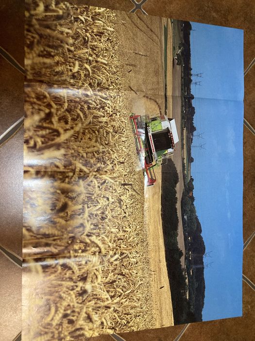 Claas kombajn zbożowy - plakat