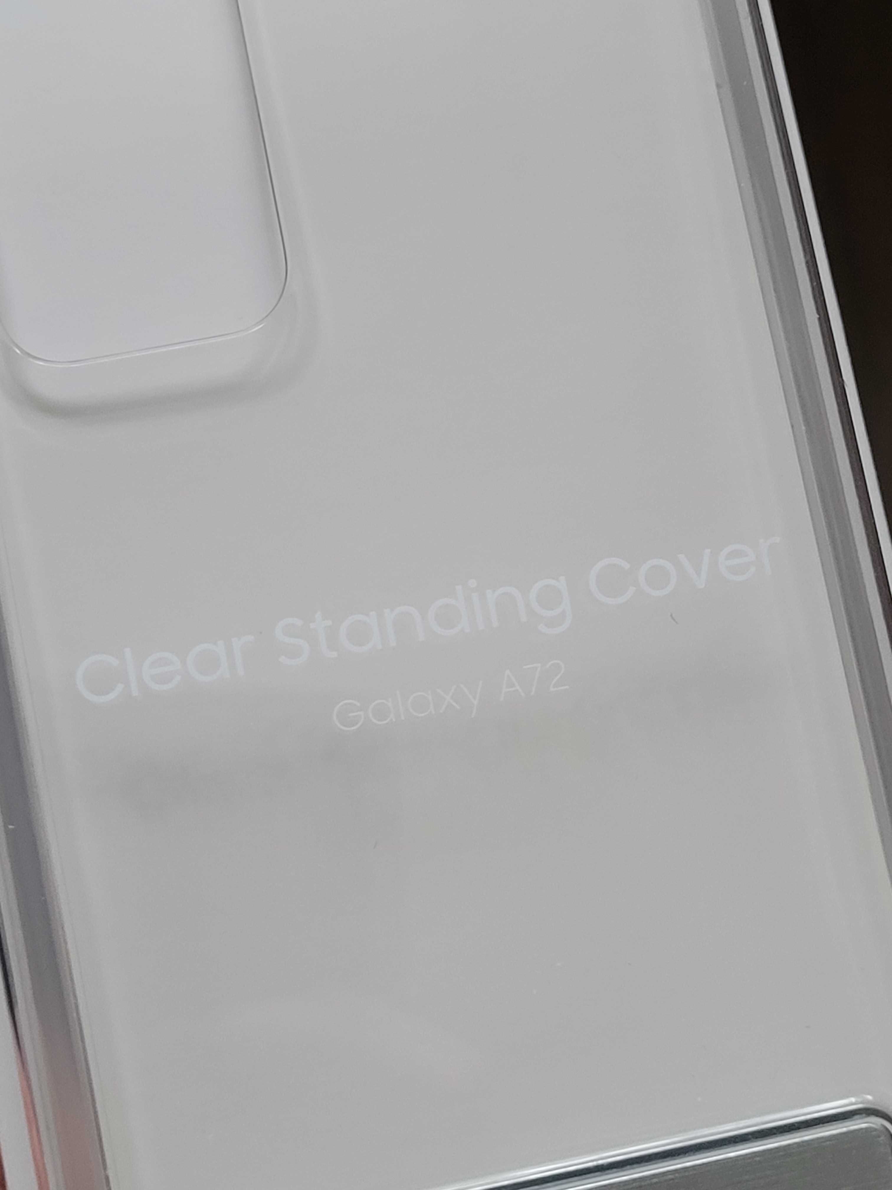 Etui Samsung Clear Standing Cover do Galaxy A72 nowe oryginalne