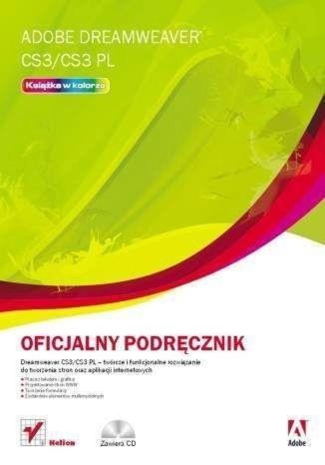 Adobe Dreamweaver Cs3/cs3 Pl. Oficjalny podręcznik Helion praca