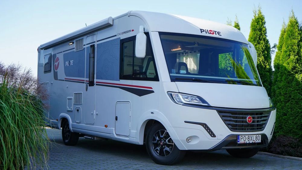 PILOTE G740 GJ Expression  FV23% | 140 KM | KLIMA Dometic | Solar | Markiza | TV | Wyposażony!