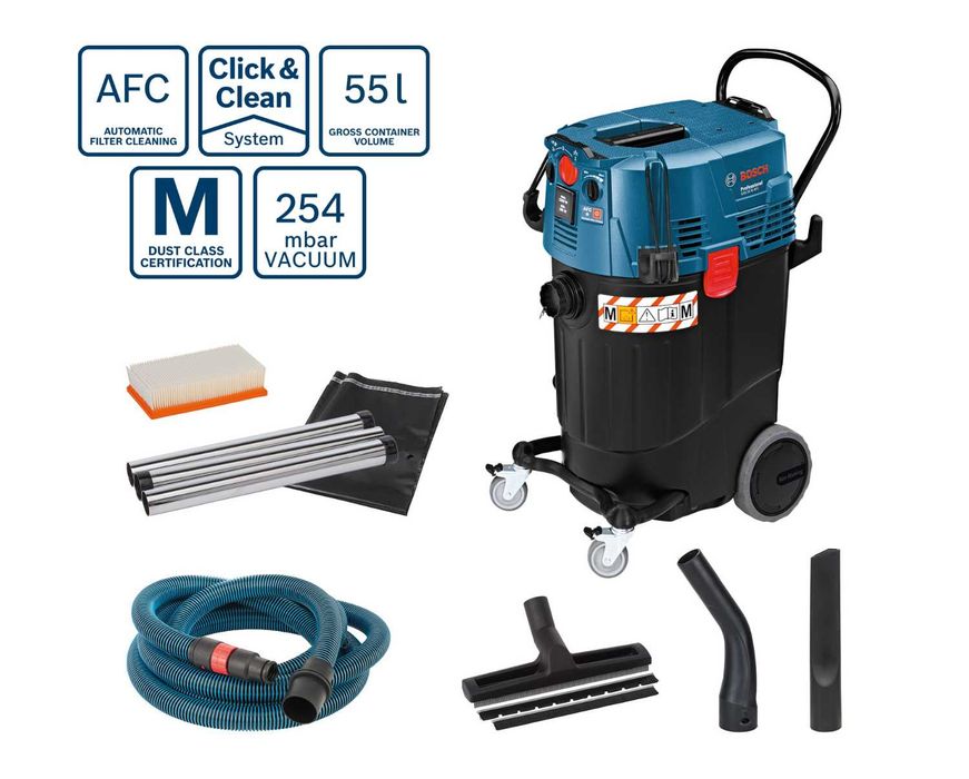 Bosch GAS 55 M AFC Professional odkurzacz przemysłowy 1380W 55 l klasa