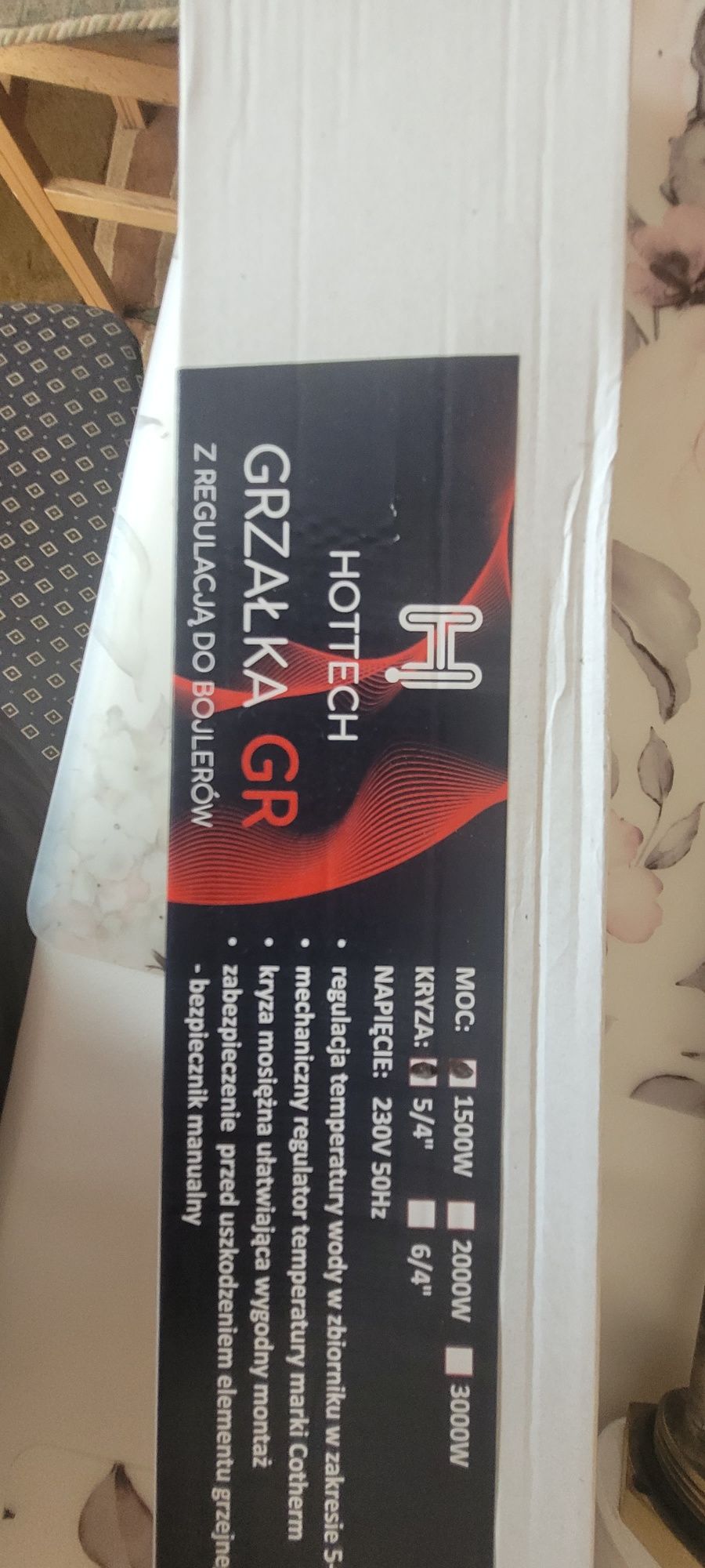 Grzałka HOTTECH 1500W nowa 5/4