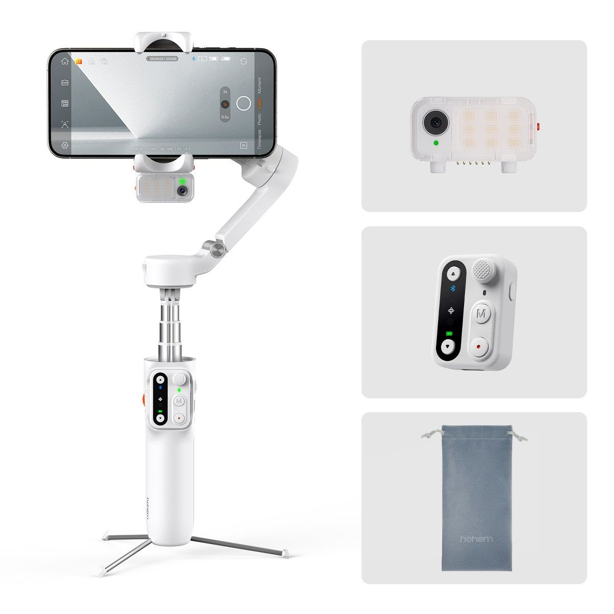 Стабілізатори зйомки Hohem iSteady M7, Hohem V3 Black/White