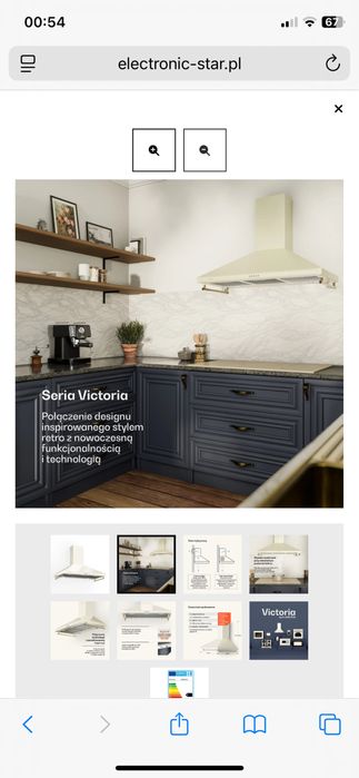 Pochlaniacz okap klisterin victoria 90 cm