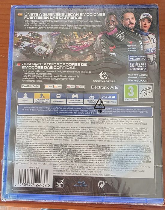 Grid legends Ps4/Ps5 selado