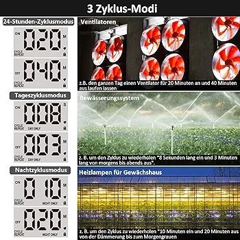 Cyfrowy programator czasowy novkit tc02-de do użytku na zewnątrz