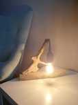Lampa z drewna naturalnego