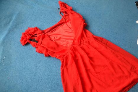Czerwona sukienka / tunika Stradivarius rozmiar S