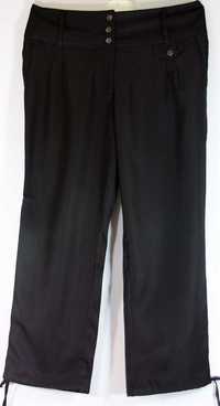 Spodnie czarne zwiewne nogawki z regulacją do wyjęcia R 48