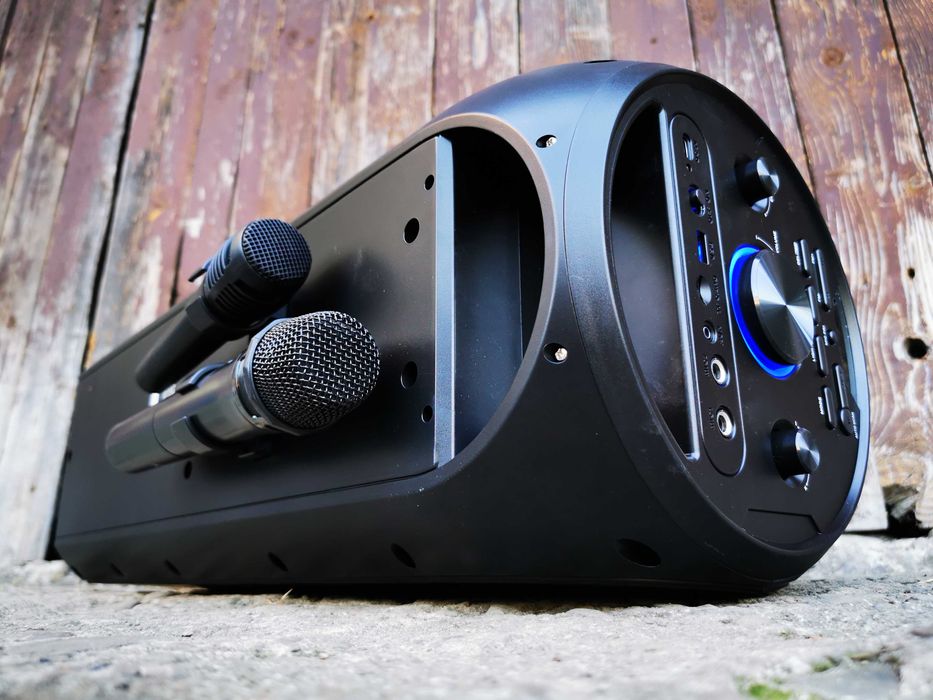 KOLUMNA NAGŁOŚNIENIOWA Głośnik BLUETOOTH Wieża Subwoofer Radio Karaoke