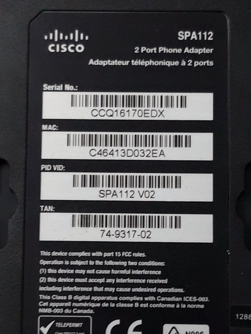 Шлюз Cisco SPA112