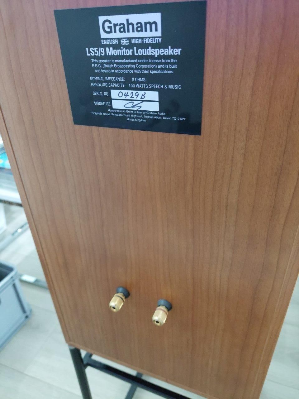 Kolumny GRAHAM plus podstawy AUDIO LS5/9 licencja BBC