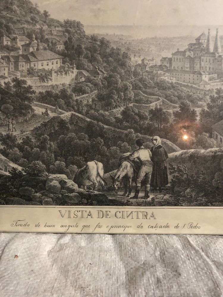 Vista de sintra do ano de 1830.