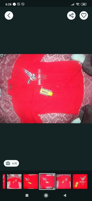 Червона сорочка нова,  розмір 48