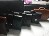 Malas antigas vintage novas em couro