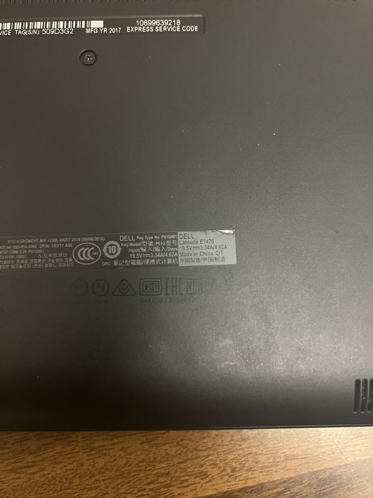 Ноутбук dell latitude 7470 , i5 , ram 8 gb ssd 128