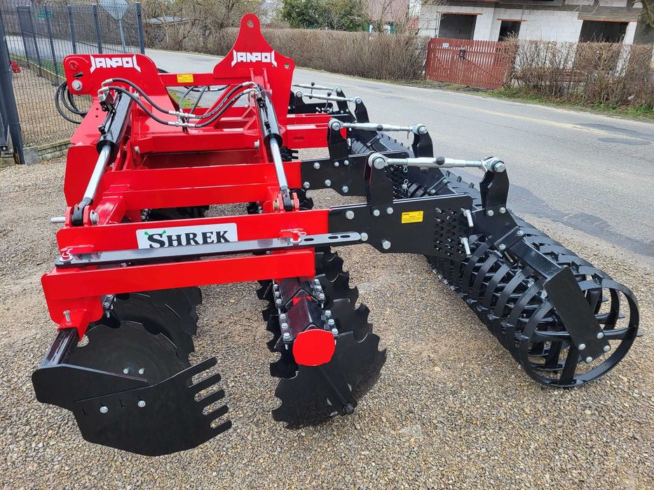 brona talerzowa hydrauliczna JANPOL SHREK 4m 560 talerz daszek 600