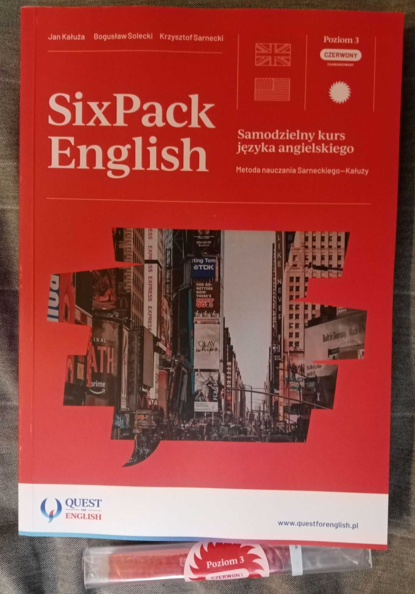kurs angielskiego SixPack English - poziom 3 (czerwony) - PROMOCJA !