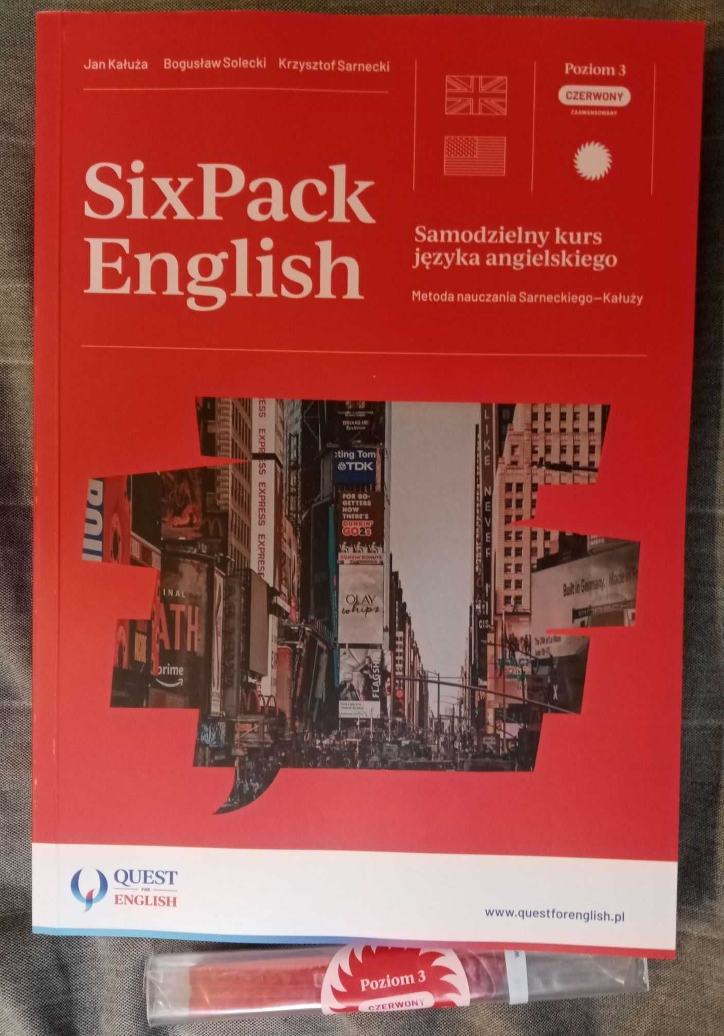 kurs angielskiego SixPack English, poziom 3 (czerwony)