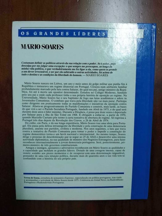 Livro - Os Grandes Líderes *Mário Soares*