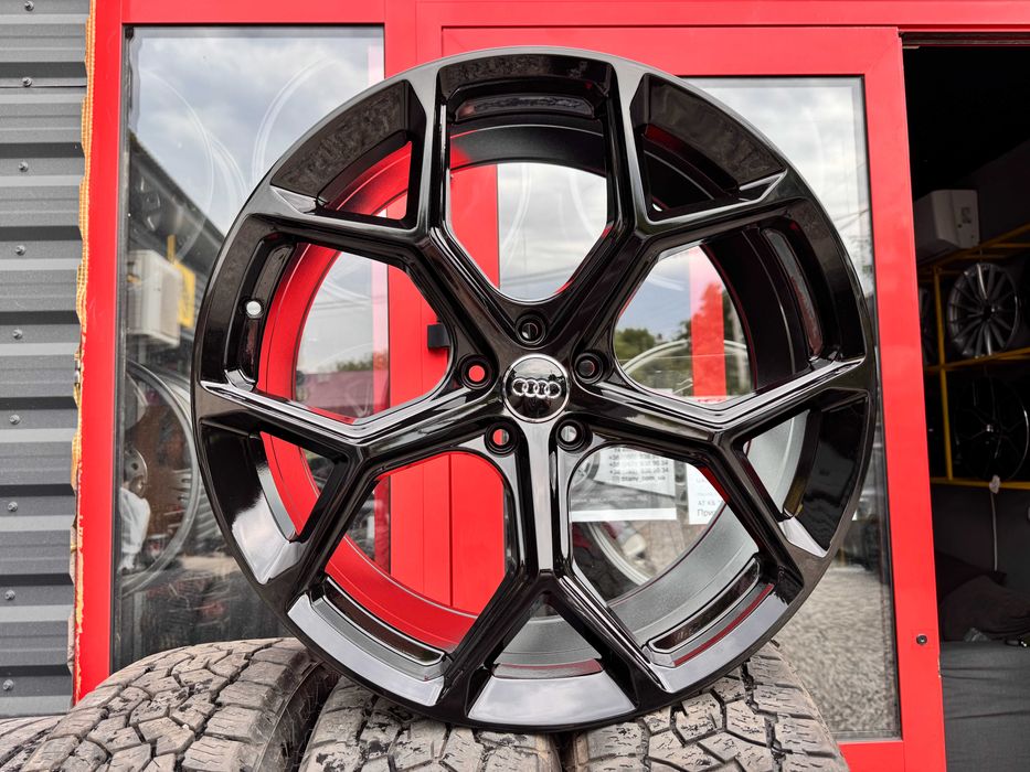 Нові Чорні титани R21 5x112 9j e31 Audi Q7 Q8 RS Sline VW Touareg A6