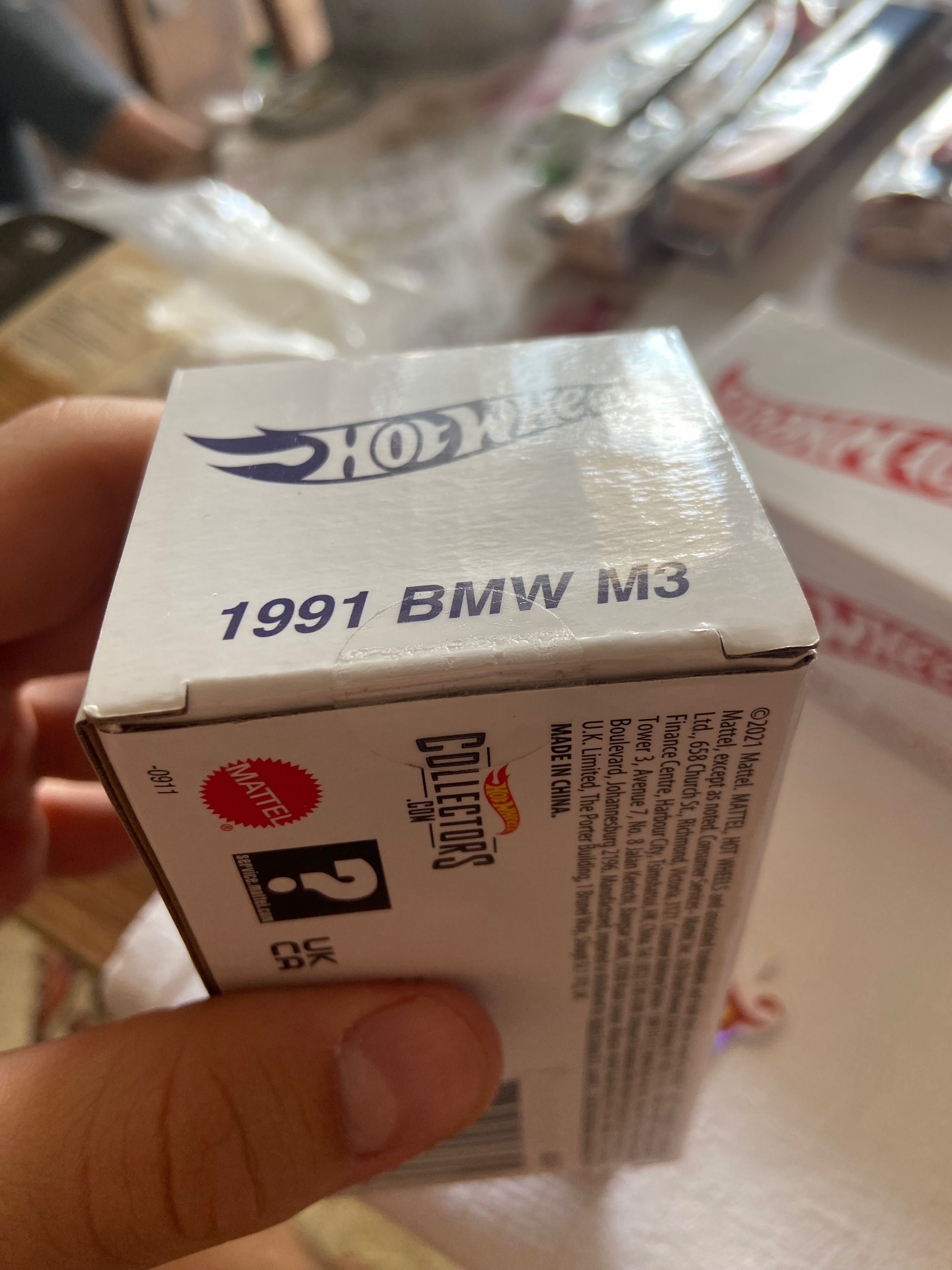 Hot wheels RLC BMW m3 1991 niebieski (e30) numerowany 2022 plomby