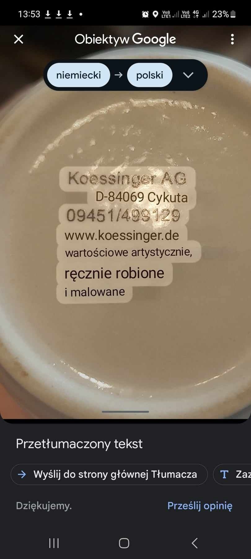 Kubek porcelanowy świąteczny kolekcjonersky 200ml