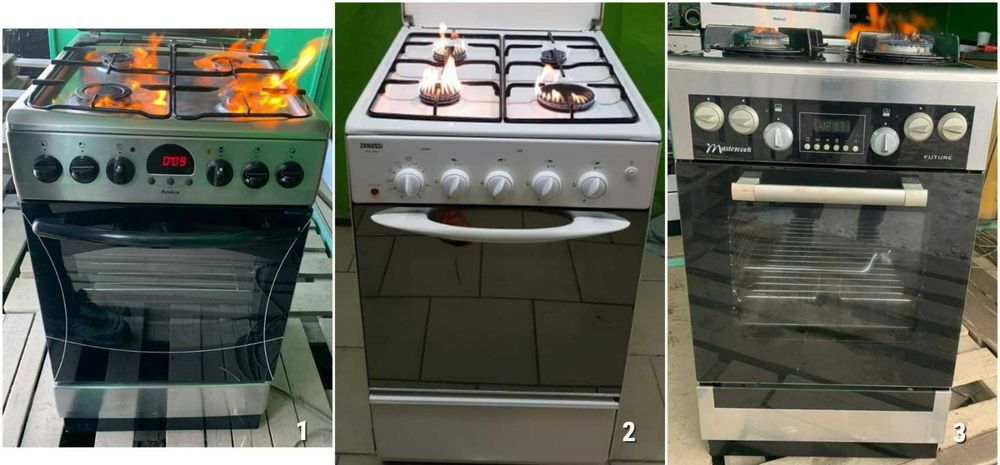 ПЛИТА Газова HANSA Amica 50 60см Гриль Газконтроль Б\у ВСІ МОДЕЛІ