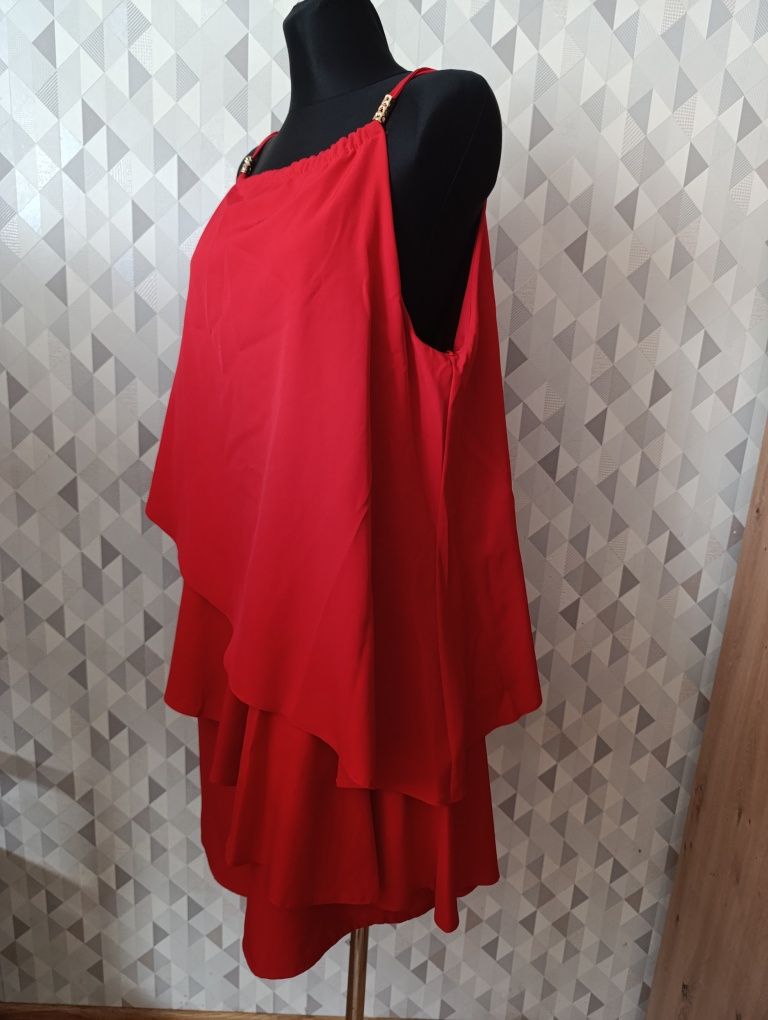 Czerwona sukienka rozmiar 44