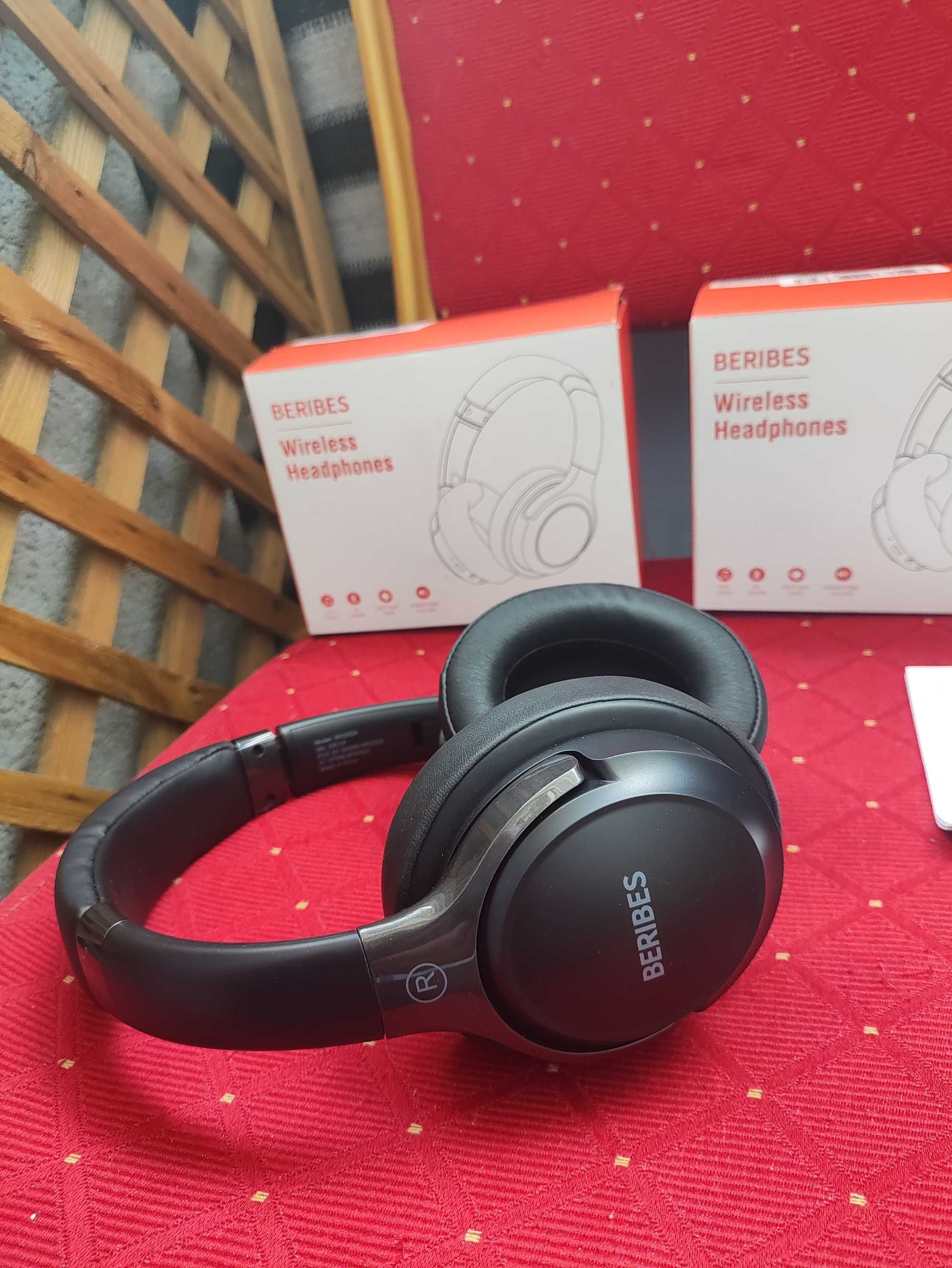Słuchawki Bezprzewodowe nauszne Bluetooth czarne do odtwarzacz MP3 MP4