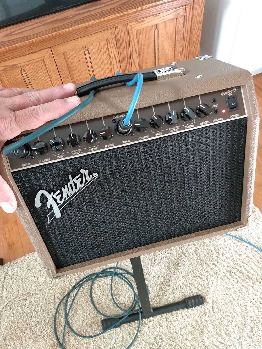 Fender acoustasonic 40 como novo.