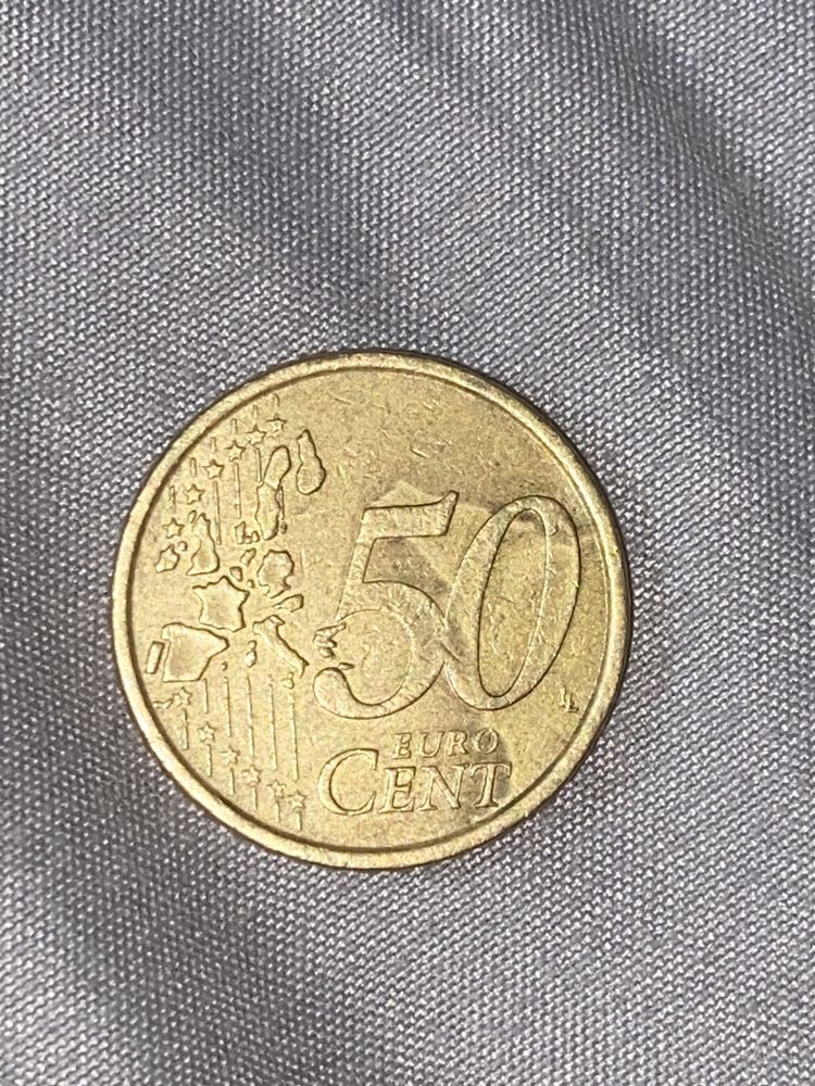 50 euro cent Włochy 2002 r destrukt
