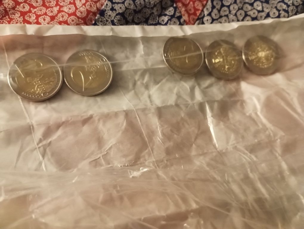 Lote 4 moedas 2€ Paz entre as Nações