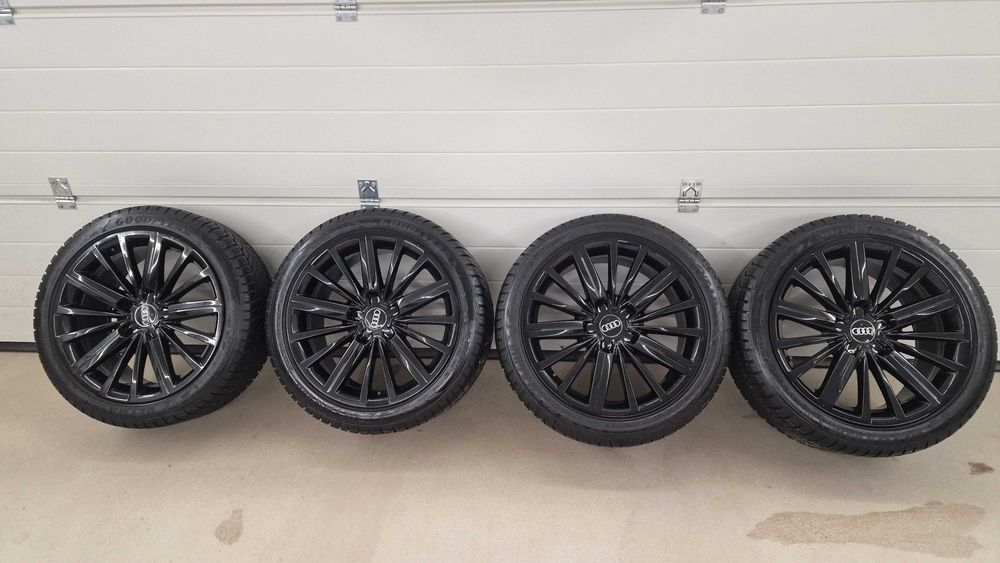 Felgi 18 cali OE Audi z oponami 8,5Jx18 ET29 Goodyear 245/40R18 - ZIMA