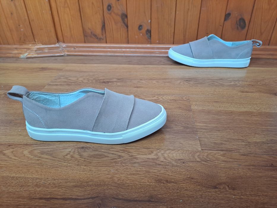 АКЦІЯ. Рр 37 BM de Luxe фірмові замшеві кросівки, кеди, мокасини