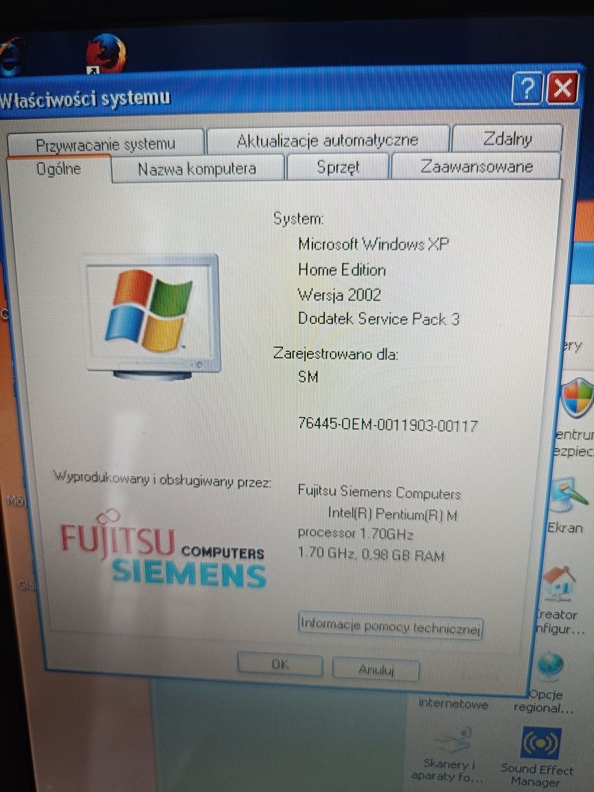 Fujitsu Siemens może być  na części