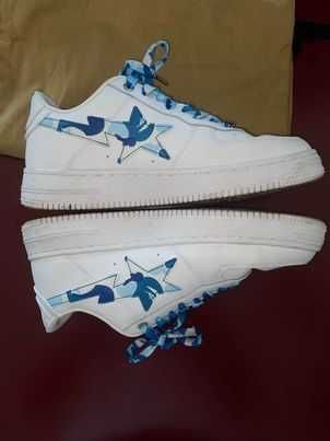 Bape Sta Low White ABC Camo Blue (2021)