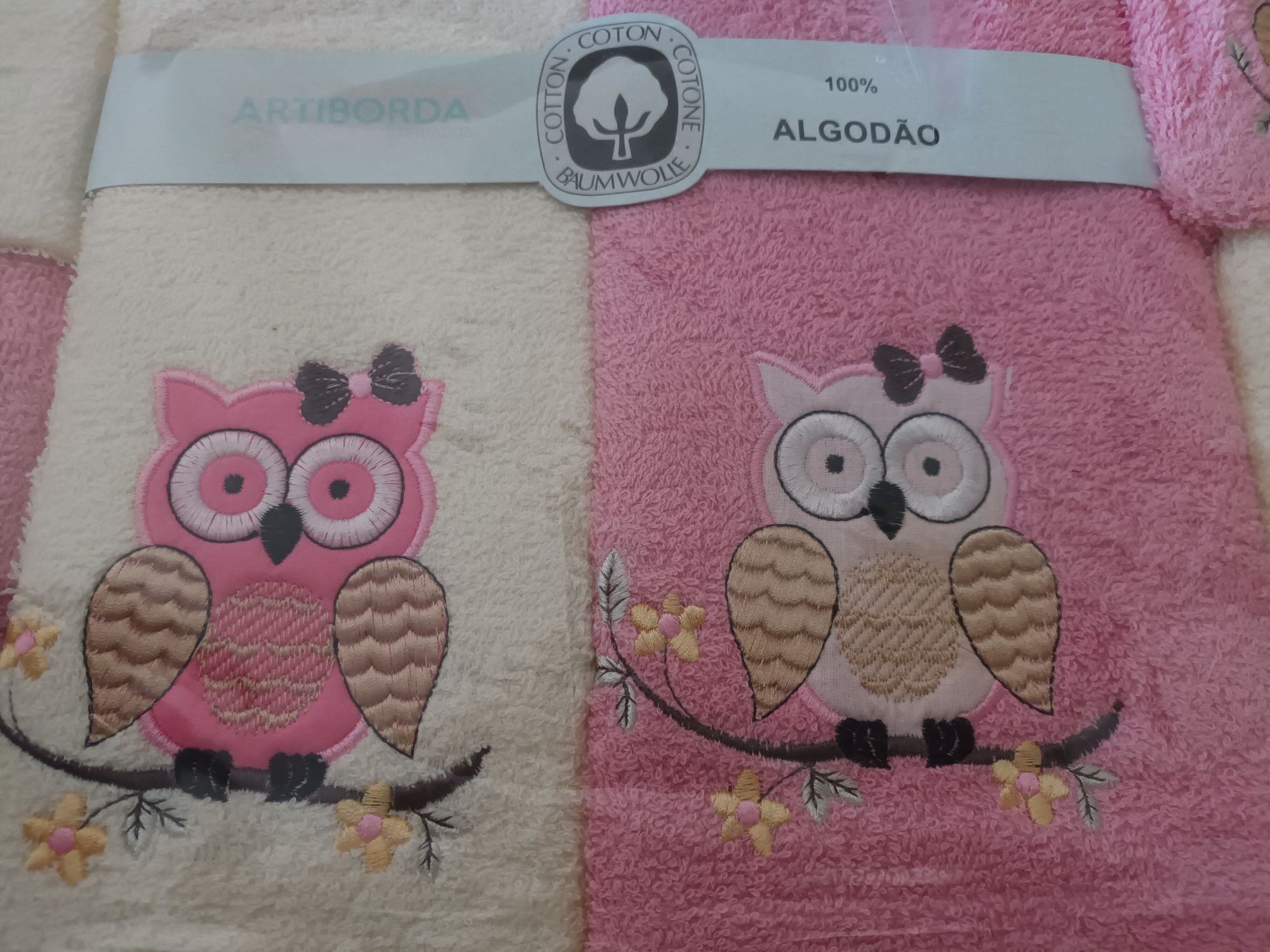 Conjunto novo toalhas 100% algodão