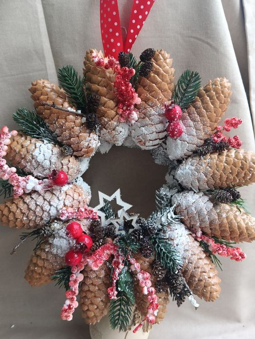 Різдвяний вінок, різдвяний декор, новорічний декор,