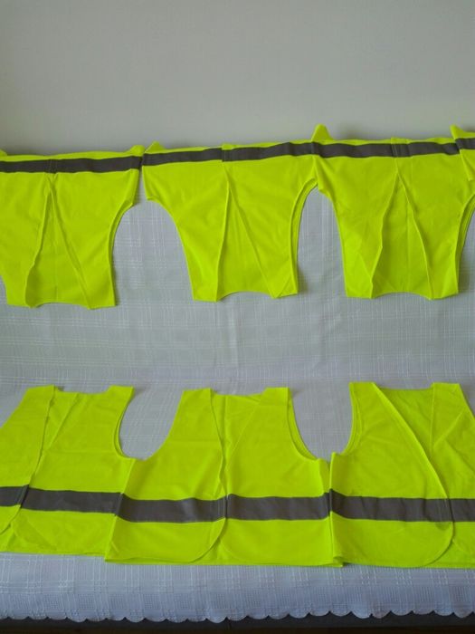Kamizelki odblaskowe, komplet, 10szt., rozmiar M, nowe