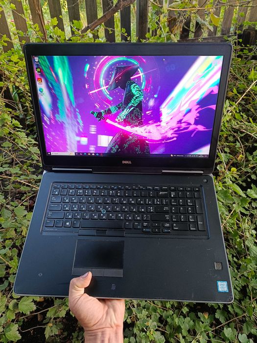 17.3" 6гб відеокарта, ноутбук DELL i7 7820HQ/16/512gb/P3000 6gb