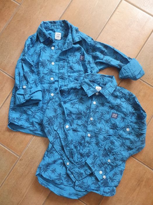 Hawajska, wakacyjna koszula w palmy