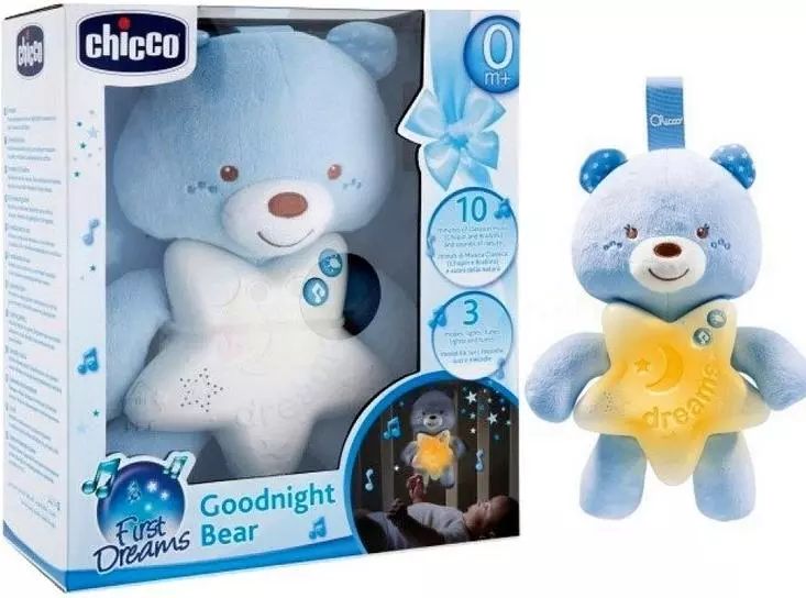 Miś na dobranoc niebieski. Chicco