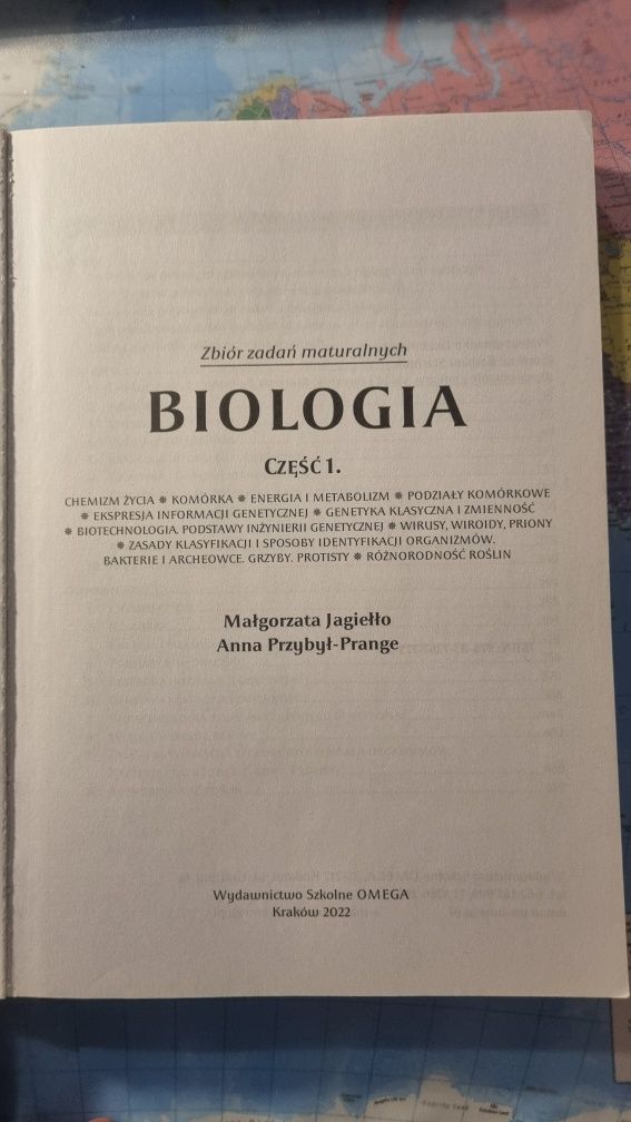 Biologia zbiór zadań maturalnych cz. 1 wyd. OMEGA