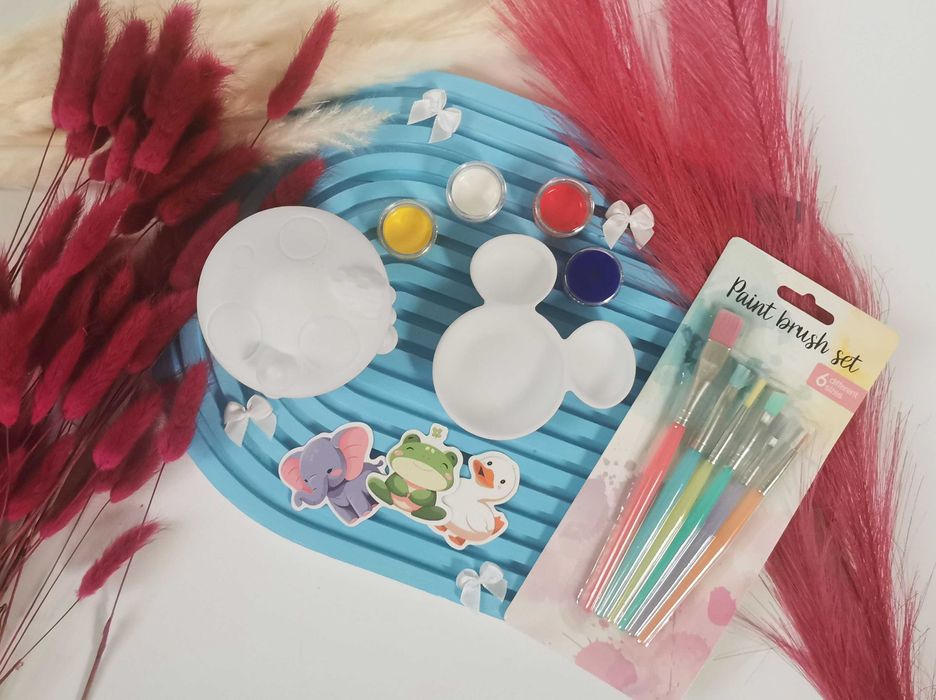 Zestaw kreatywny | z gipsu | MYSZKA | DOMEK SMERFÓW